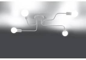 Lustră aplicată Sollux SL.1442 VECTOR 4xE27/15W/230V alb