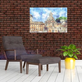 Tablou - Biserica Santa Maria di Loreto, Roma, Italia (90x60 cm)