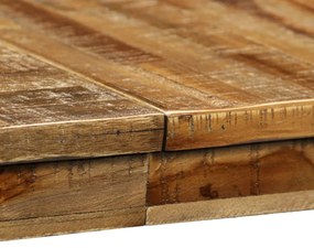 Masa de bucatarie, lemn masiv reciclat si otel, 180x90x76 cm