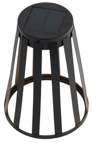 Lampă de masă pentru exterior neagră cu LED 3 trepte reglabile, solară și reîncărcabilă - Penny