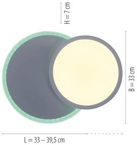 Plafonieră LED RGB dimabilă ARENDA LED/21W/230V Leuchten Direkt 11662-16 + telecomandă