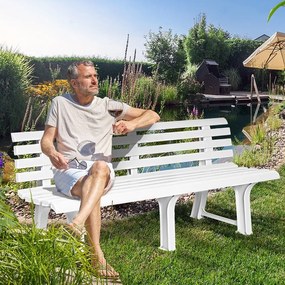 I.P.A.E-Progarden Bancă de grădină ORCHIDEA, 145x49x74cm, alb