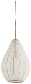 Lustră bej cu abajur din sticlă ø 28 cm Itela – Light &amp; Living