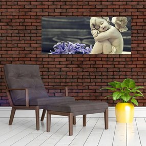 Tablou - Înger cu floare (120x50 cm)