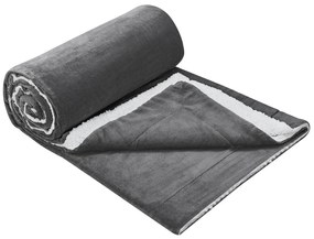 Juskys Pătură din lână 150x200cm gri închis