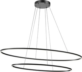 Redo 01-3343 - Lustră LED dimmabilă suspendată pe cablu LEO, 115W/230V, negru