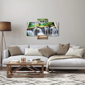 Tablou - Privire la cascade magice (90x60 cm)