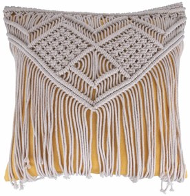 Pernă decorativă din material textil 45x45 cm Macrame – VDE Tivoli 1996