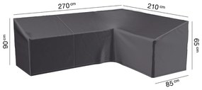 Husa mobilier gradina AeroCover pentru coltar, 270x210x85x65/90 cm, forma L, dreapta, antracit