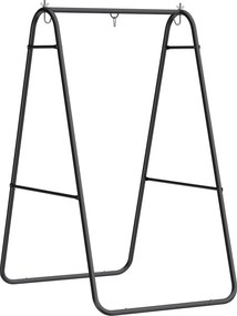 Outsunny Suport fotoliu suspendat, capacitate 150 kg, pentru interior și exterior, Negru | Aosom Romania