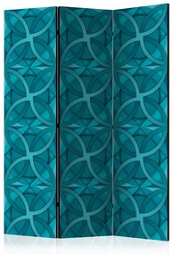 Paravan - Geometric Turquoise [Room Dividers]
