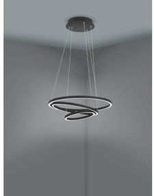 Lustră LED dimabilă pe cablu LOBINERO-Z LED/43,2W/230V negru Eglo 900479