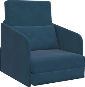 vidaXL Pat canapea albastru 65 x 80 x 83 cm Catifea