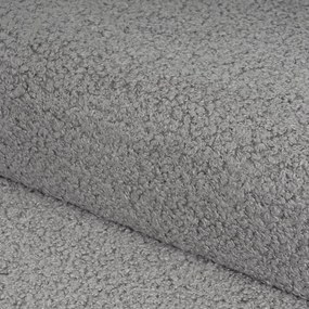 Taburet gri cu tapițerie din țesătură bouclé Folding – Casa Selección