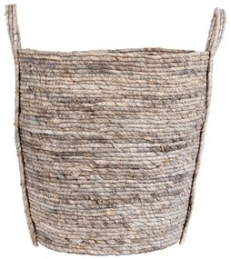 Coș de depozitare din frunze de porumb House Nordic Udine, gri