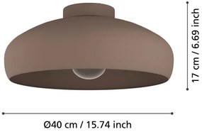 Plafonieră MOGANO 1xE27/60W/230V Eglo 900359