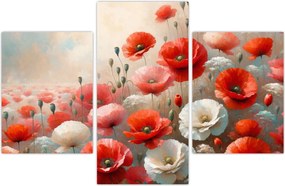 Tablou - Pictură cu maci (90x60 cm)
