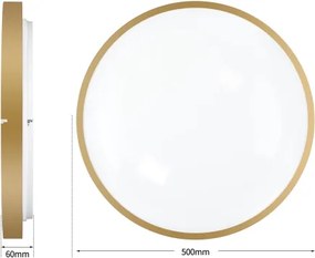 Brilagi - Corp de iluminat LED reglabil GLASS POOL DOUBLE LED/60W/230V 50 cm auriu + telecomandă