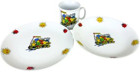 Thun Set de masă pentru copii din 3 piese Trenuleț