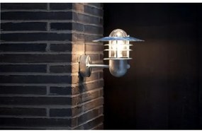 Nordlux - Agger, aplica de perete pentru exterior cu senzor, 1xE27/60W/230V, IP54, argintie