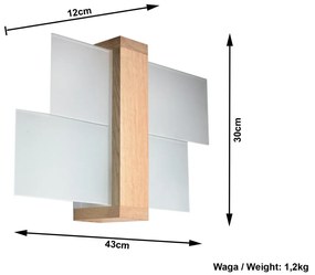 Aplică Sollux Leda Natural