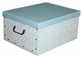Compactor Cutie de depozitare pliabilă Nordic, 50 x 40 x 25 cm, albastră