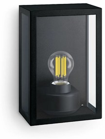 Philips Alzor lampă de perete pentru exterior E27max. 25 W fără sursă pătrată, negru