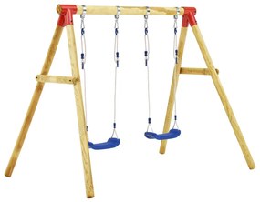 Set de leagane, 230x130x166 cm, lemn de pin