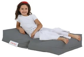 Fotoliu puf cu suport de picioare 65x40 cm gri