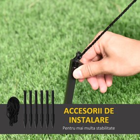 Outsunny Decoratune gonflabila de Craciun cu lumini LED, Brad gonflabil pentru exterior si interior cu umflator inclus | Aosom Romania