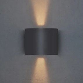 Aplică LED de exterior Brilagi RONDO LED/6W/230V antracit IP54