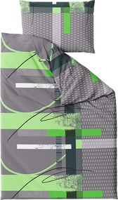 Lenjerie de pat din bumbac Culoare gri, MILLA