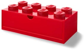 Cutie cu sertar pentru birou LEGO®, 31 x 16 cm, roșu