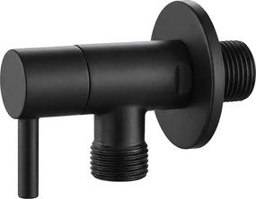 Robinet coltar 1 2   x 3 8   negru