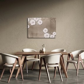 Tablou - Draperie cu flori (70x50 cm)