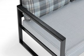 Canapea cu 2 Locuri Grădină, Metal / Acril / Poliuretan, MTLBHC120004, Multicolor
