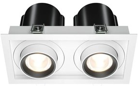 Spot LED incastrabil rotativ retractabil Hidden 2 alb