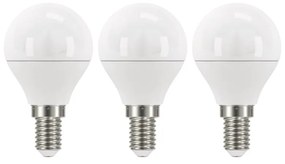 Set 3 becuri cu LED EMOS Classic Mini Globe Warm White, 5W E14