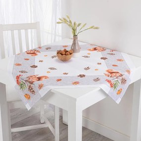 Față de masă centrală cu imprimeu VEVERIȚĂ 85 x 85 cm
