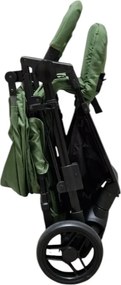 Carucior nou nascuti 2 in 1 BABY CARE™ PRO YK78, Pozitie somn, Spatar reglabil in 7 trepte, Frana picior, Pliabil, Verde Kaki