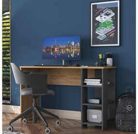 Masă PC Sikine 1 (nuc + antracit). 1094916