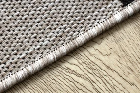Covor sisal Floorlux 20608 marocani trellis argintiu si negru
