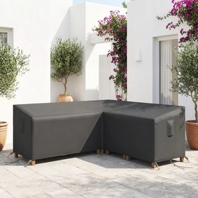 Outsunny Husa pentru mobilier de grădină rezistentă la iarnă, impermeabilă, în formă de V, anti-UV, 420D Oxford Gewebe 216x216x78 cm Negru | Aosom Romania