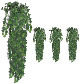 Tufisuri de iedera artificiala, 4 buc., verde, 90 cm 4, Verde