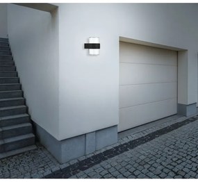 Telefunken 320405TF - Aplică LED de exterior pentru perete, 2x LED, 8W, 230V, IP44, negru