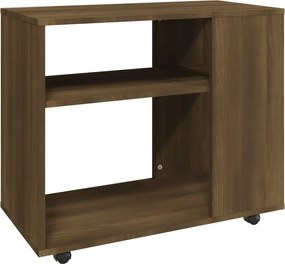 vidaXL Măsuță laterală, stejar maro, 70x35x55 cm, lemn prelucrat