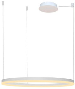 Lustra LED suspendata design modern circular geometric HALO PENDANT 100 WH