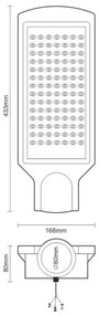 Lampă LED stradală LED/100W/170-400V IP65