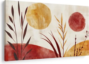 Tablou - Plante și cercuri (90x60 cm)