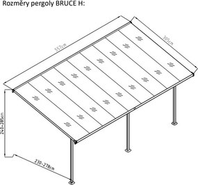 Pergola de grădină - BRUCE H